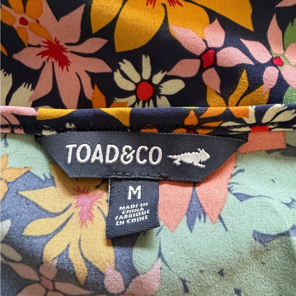 Toad&Co Multicolor Floral Dress Perfect For Travel - Picture 2 of 6